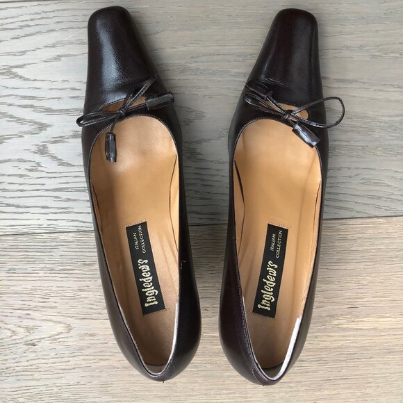 Ingledew's Italian Collection Leather Shoes Tassle Detail Chocolate Brown Sz 8.5 - Picture 13 of 13